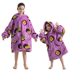 Children's Sweaters Kids Hooded Loose Clothing Homewear Wearable Blankets