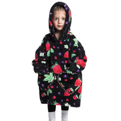 Children's Sweaters Kids Hooded Loose Clothing Homewear Wearable Blankets