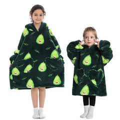 Children's Sweaters Kids Hooded Loose Clothing Homewear Wearable Blankets