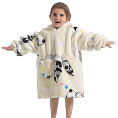 Children's Sweaters Kids Hooded Loose Clothing Homewear Wearable Blankets