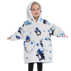 Children's Sweaters Kids Hooded Loose Clothing Homewear Wearable Blankets