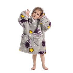 Children's Sweaters Kids Hooded Loose Clothing Homewear Wearable Blankets