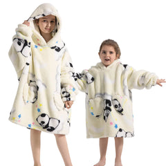 Children's Sweaters Kids Hooded Loose Clothing Homewear Wearable Blankets