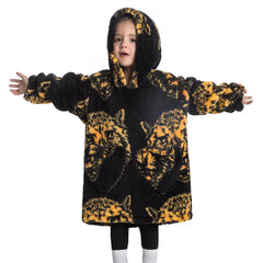 Children's Sweaters Kids Hooded Loose Clothing Homewear Wearable Blankets