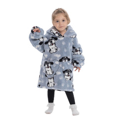 Children's Sweaters Kids Hooded Loose Clothing Homewear Wearable Blankets