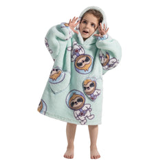 Children's Sweaters Kids Hooded Loose Clothing Homewear Wearable Blankets