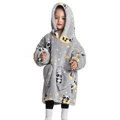 Children's Sweaters Kids Hooded Loose Clothing Homewear Wearable Blankets