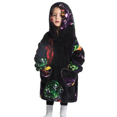 Children's Sweaters Kids Hooded Loose Clothing Homewear Wearable Blankets