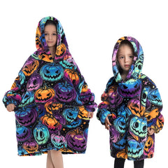 Children's Sweaters Kids Hooded Loose Clothing Homewear Wearable Blankets