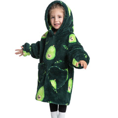 Children's Sweaters Kids Hooded Loose Clothing Homewear Wearable Blankets