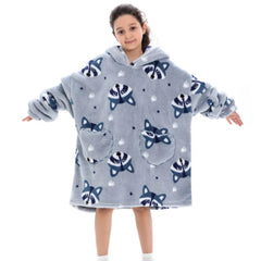 Children's Sweaters Kids Hooded Loose Clothing Homewear Wearable Blankets