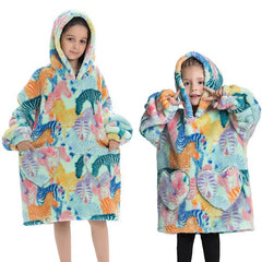 Children's Sweaters Kids Hooded Loose Clothing Homewear Wearable Blankets