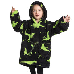 Children's Sweaters Kids Hooded Loose Clothing Homewear Wearable Blankets