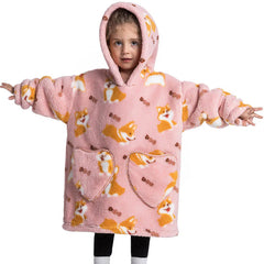 Children's Sweaters Kids Hooded Loose Clothing Homewear Wearable Blankets